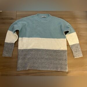 NEW Gloria Jeans Color Block Oversized Crewneck Sweater L
